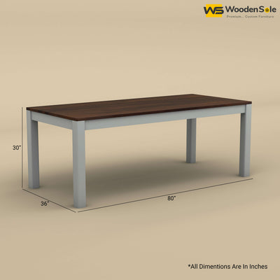 Ashley 8 Seater Dining Table (Walnut & Gray Finish)