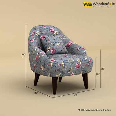 Opera Lounge Chair (Cotton, Floral Printed)