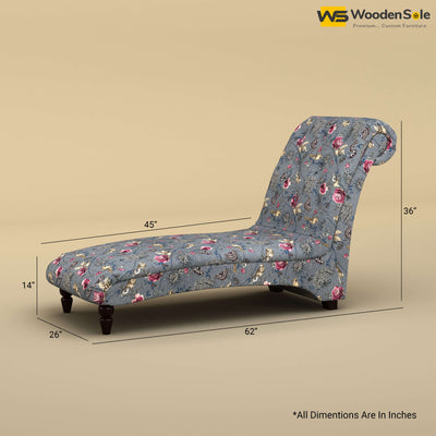 Turkish Chaise Lounge (Cotton, Floral Printed)