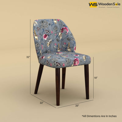 Norway Dining Chair (Cotton, Floral Printed)