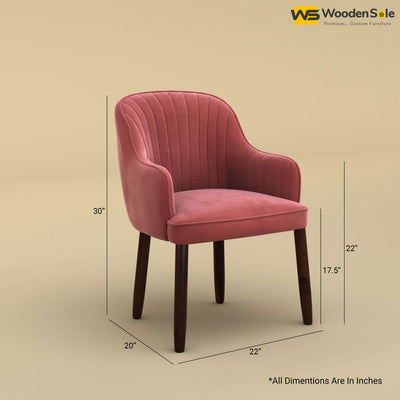 Madrid Dining Chair (Velvet, Pink)