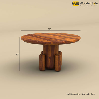 Elena Sheesham Wood Coffee Table (Honey Finish)