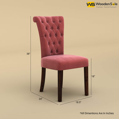 Kia Dining Chair (Velvet, Pink)