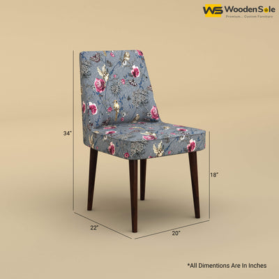 Hardik Dining Chair (Cotton, Floral Printed)