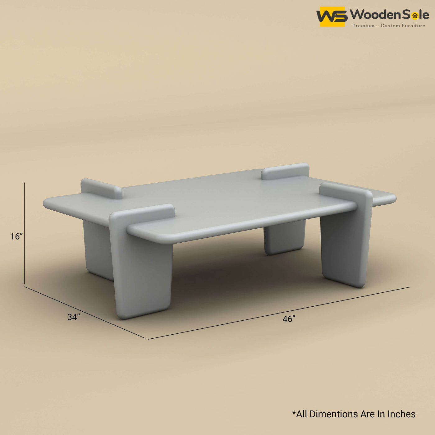 Wendy Coffee Table (Gray Finish)