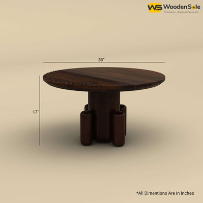 Elena Sheesham Wood Coffee Table (Walnut Finish)