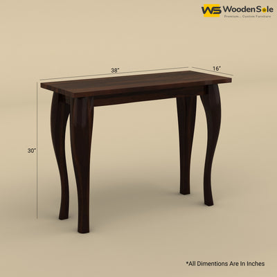 Mehavi Console Table (Walnut Finish)