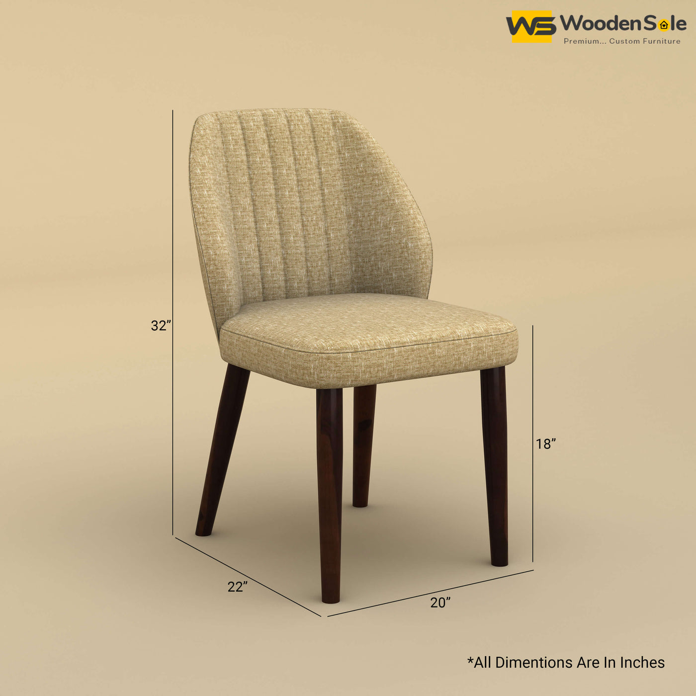 Norway Dining Chair (Cotton, Faux Cream)