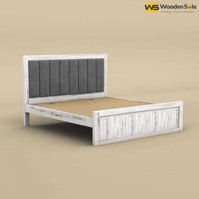 Hamza Without Storage Bed (King Size, Distress Finish)