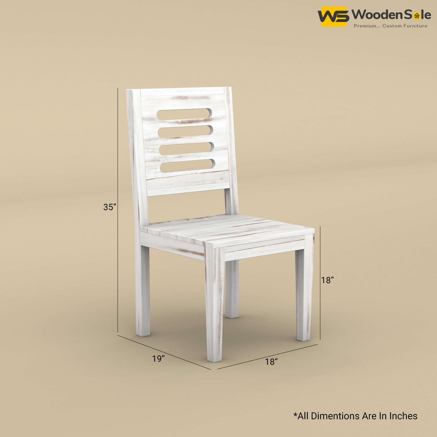 Sheesham Wood Dining Chair (Distress Finish)