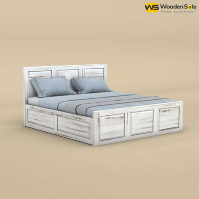 Big Diamond Box Storage Bed (King Size, Distress Finish)