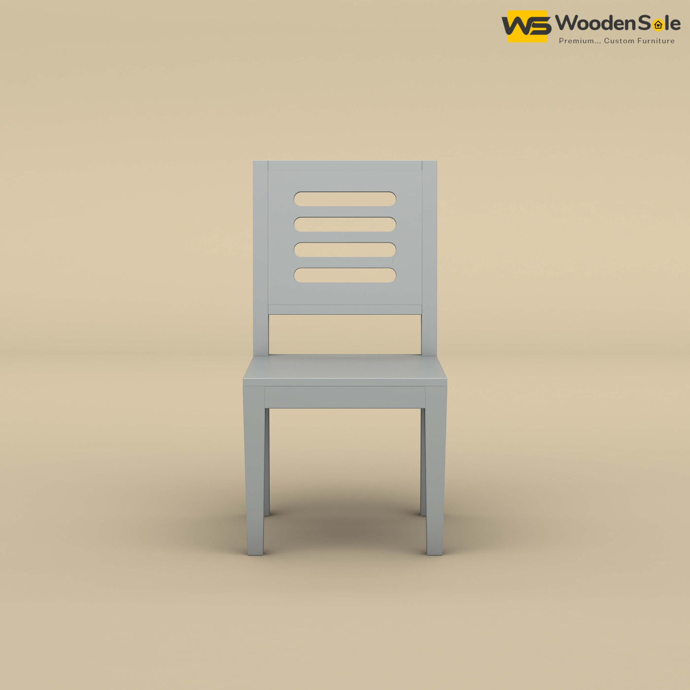 Sheesham Wood Dining Chair (Gray Finish)