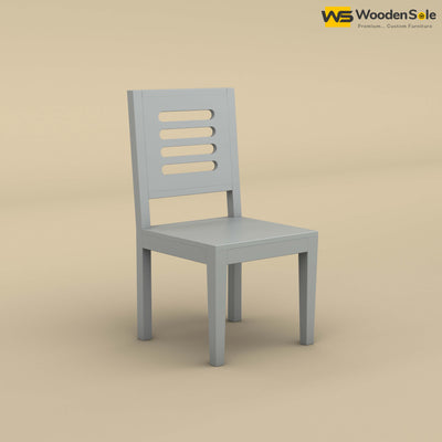 Sheesham Wood Dining Chair (Gray Finish)