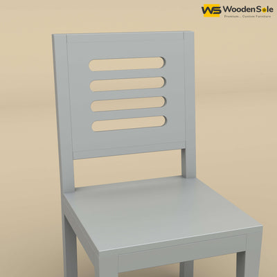 Sheesham Wood Dining Chair (Gray Finish)