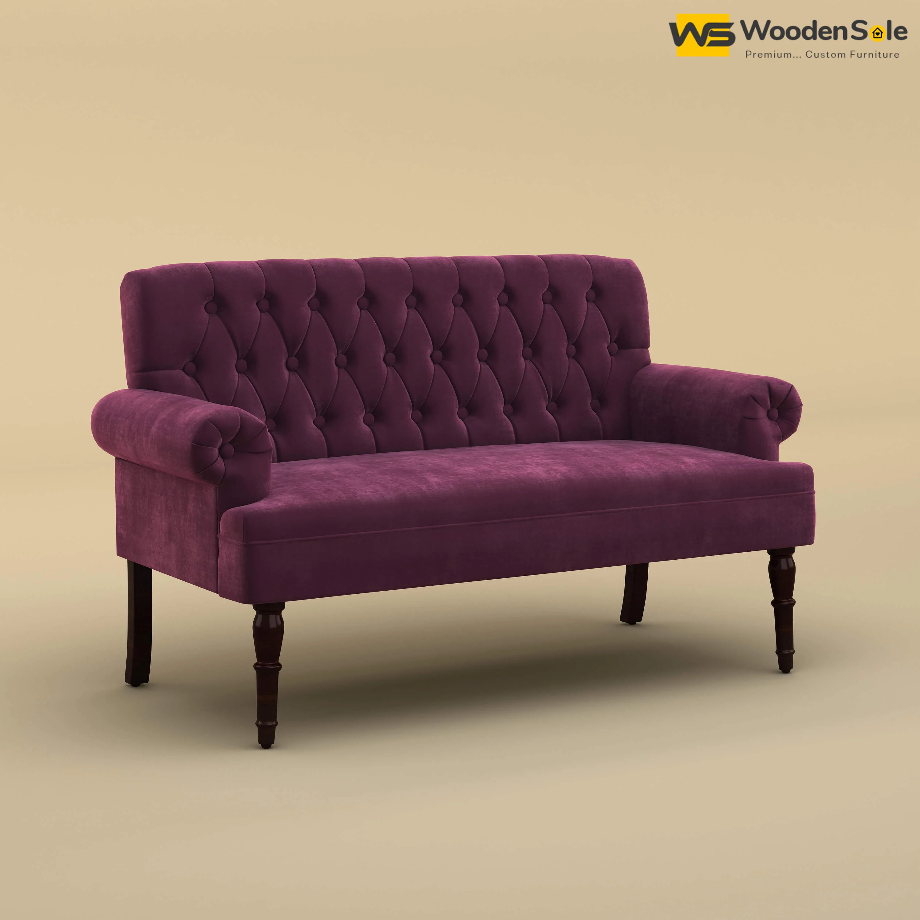 Chetas Love Chair (Velvet, Dark Purple)