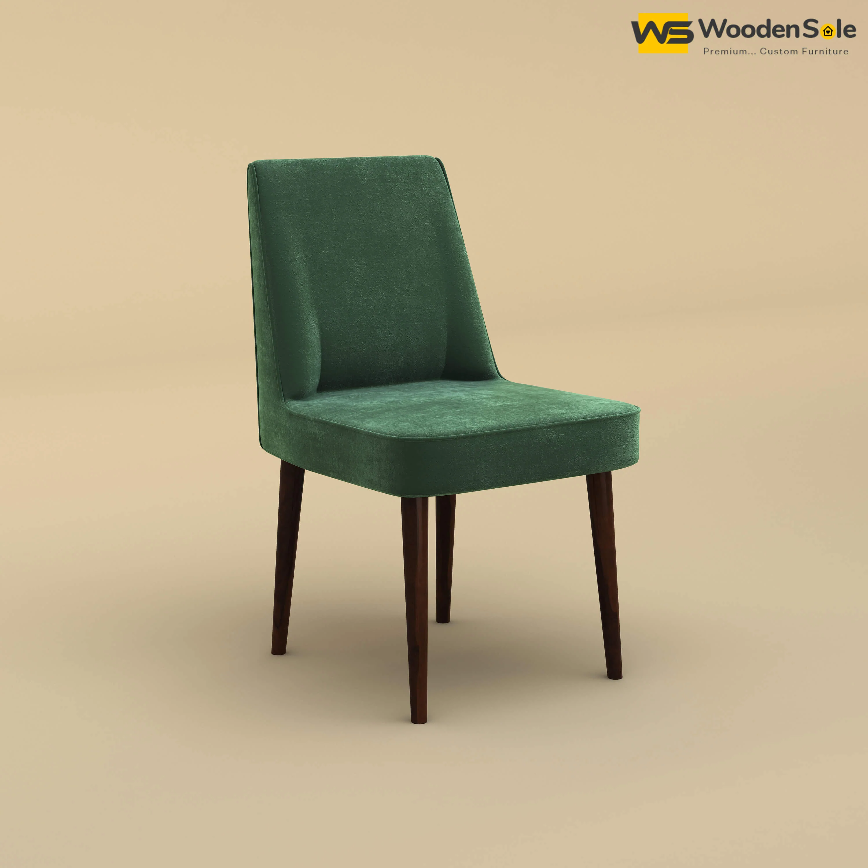 Hardik Dining Chair (Velvet, Forest Green)