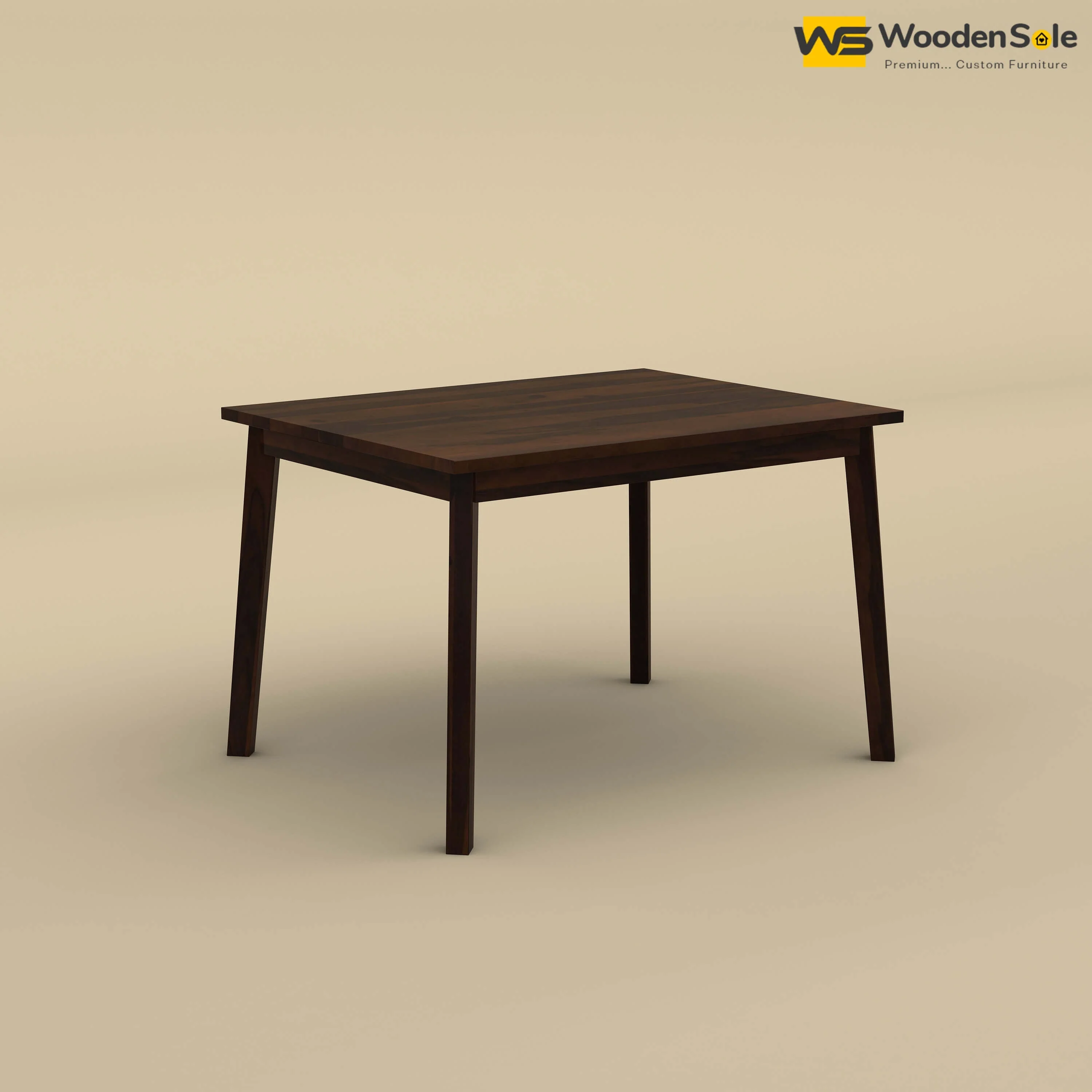 Kia 4 Seater Dining Table (Walnut Finish)
