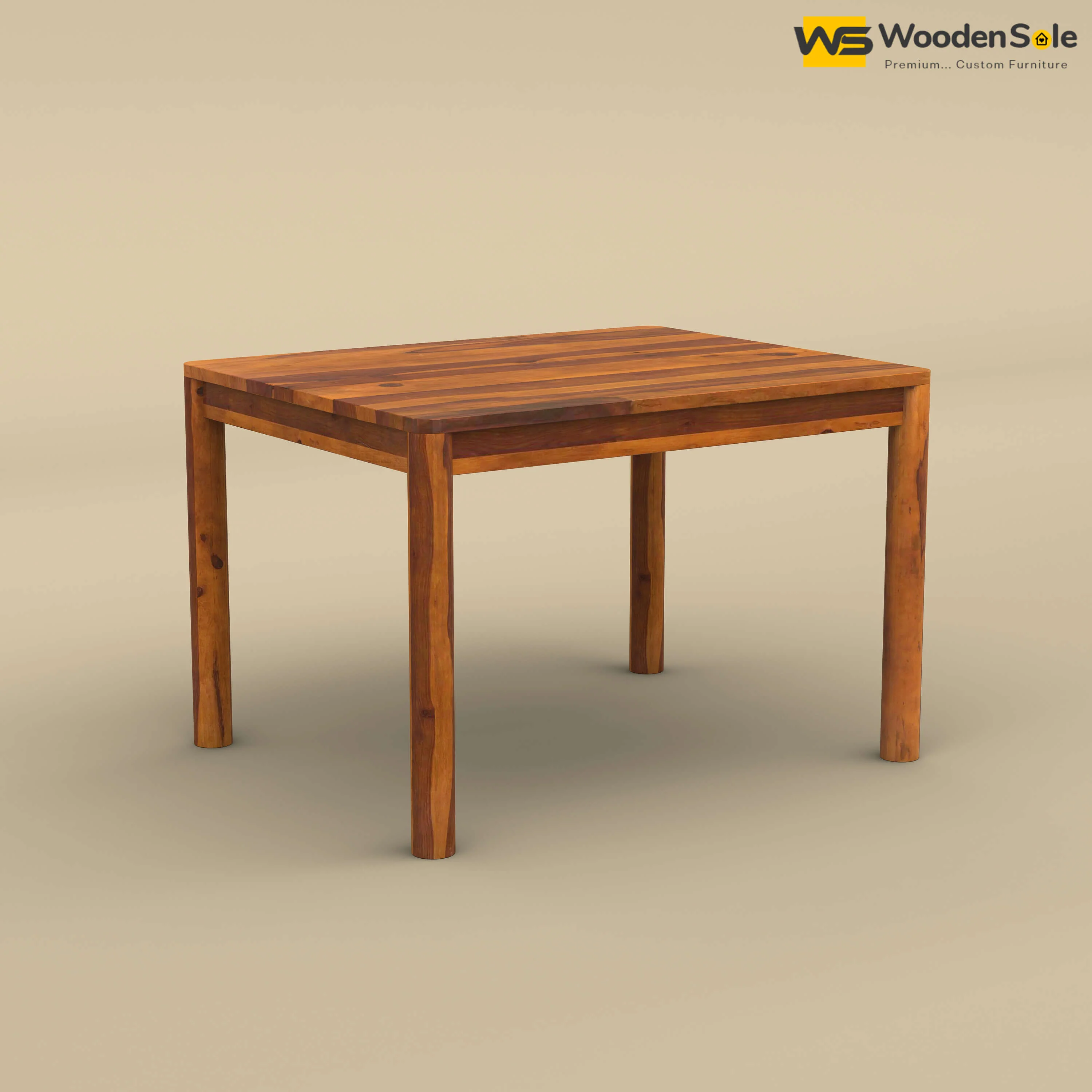 Madrid 4 Seater Dining Table (Honey Finish)