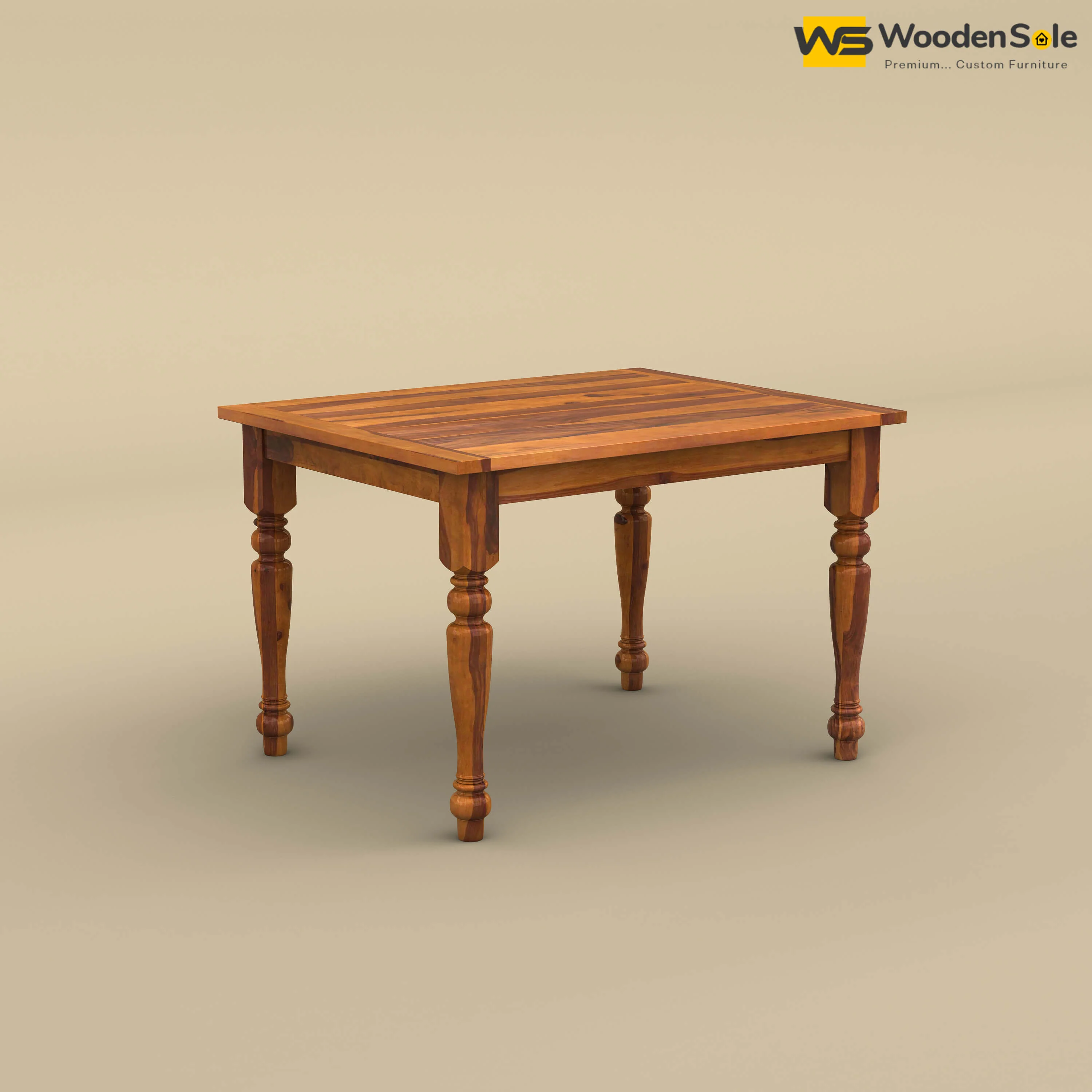 Martha 4 Seater Dining Table (Honey Finish)