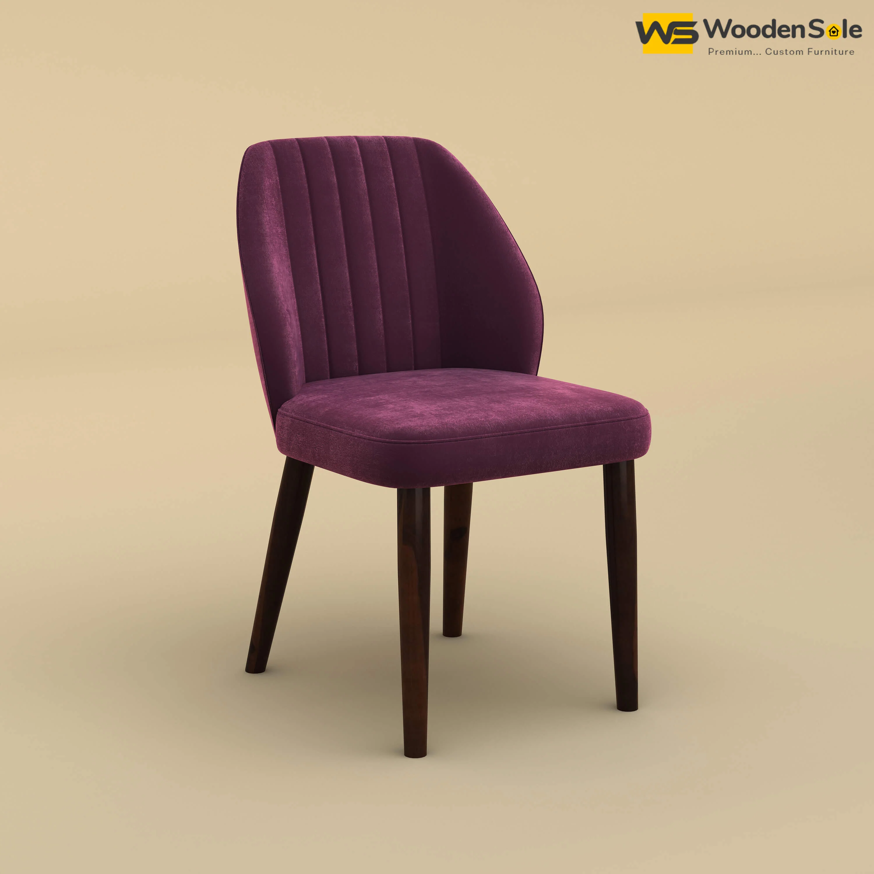 Norway Dining Chair (Velvet, Dark Purple)
