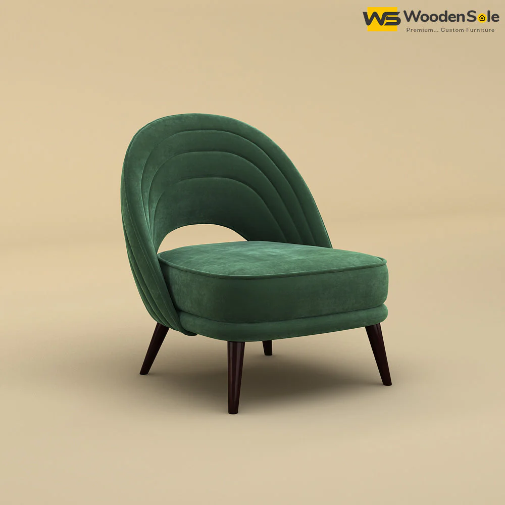 Nyra Lounge Chair (Velvet, Forest Green)