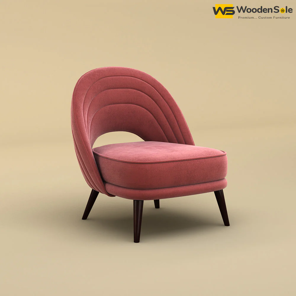 Nyra Lounge Chair (Velvet, Pink)