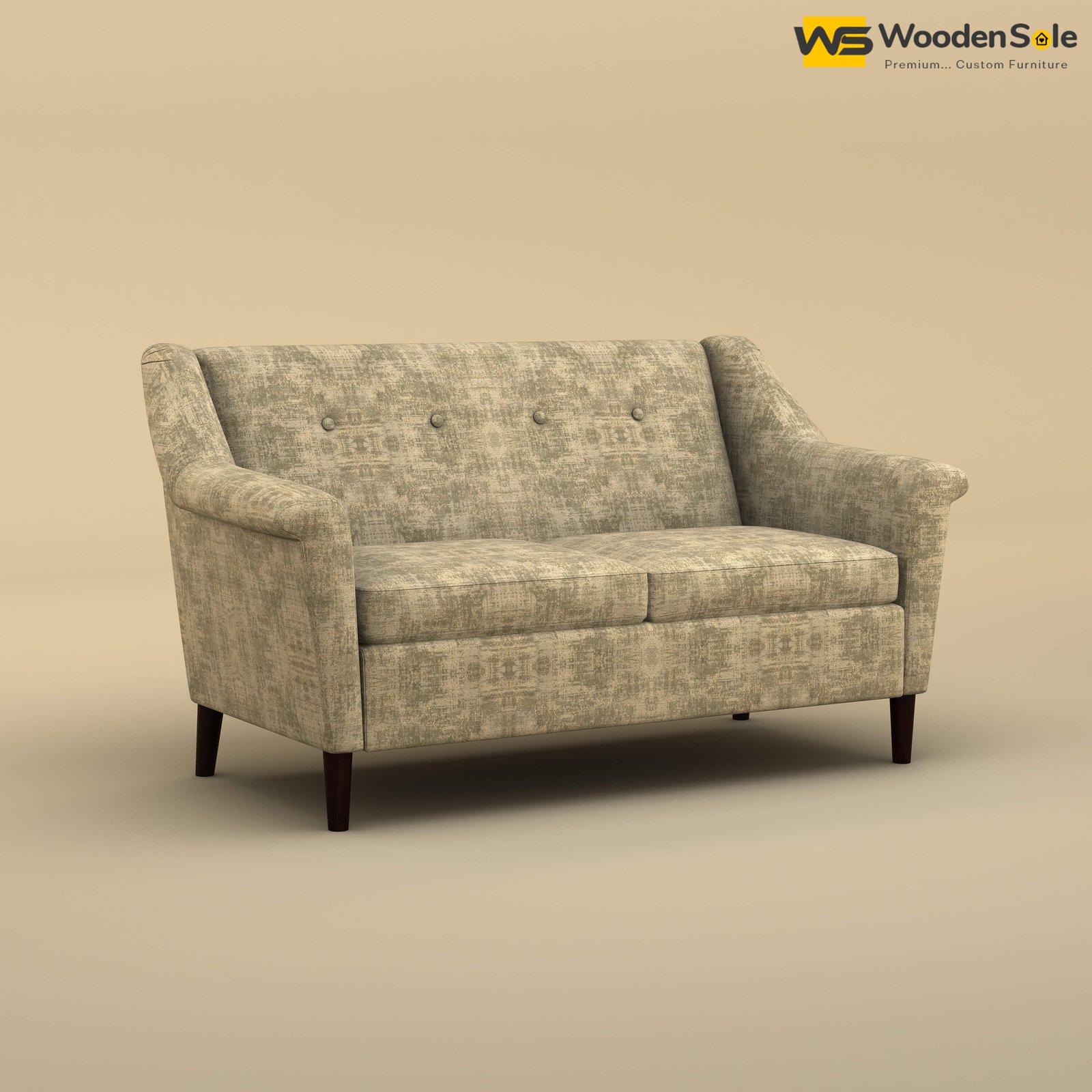 Ojas Loveseat (Cotton, Patchy Cream)