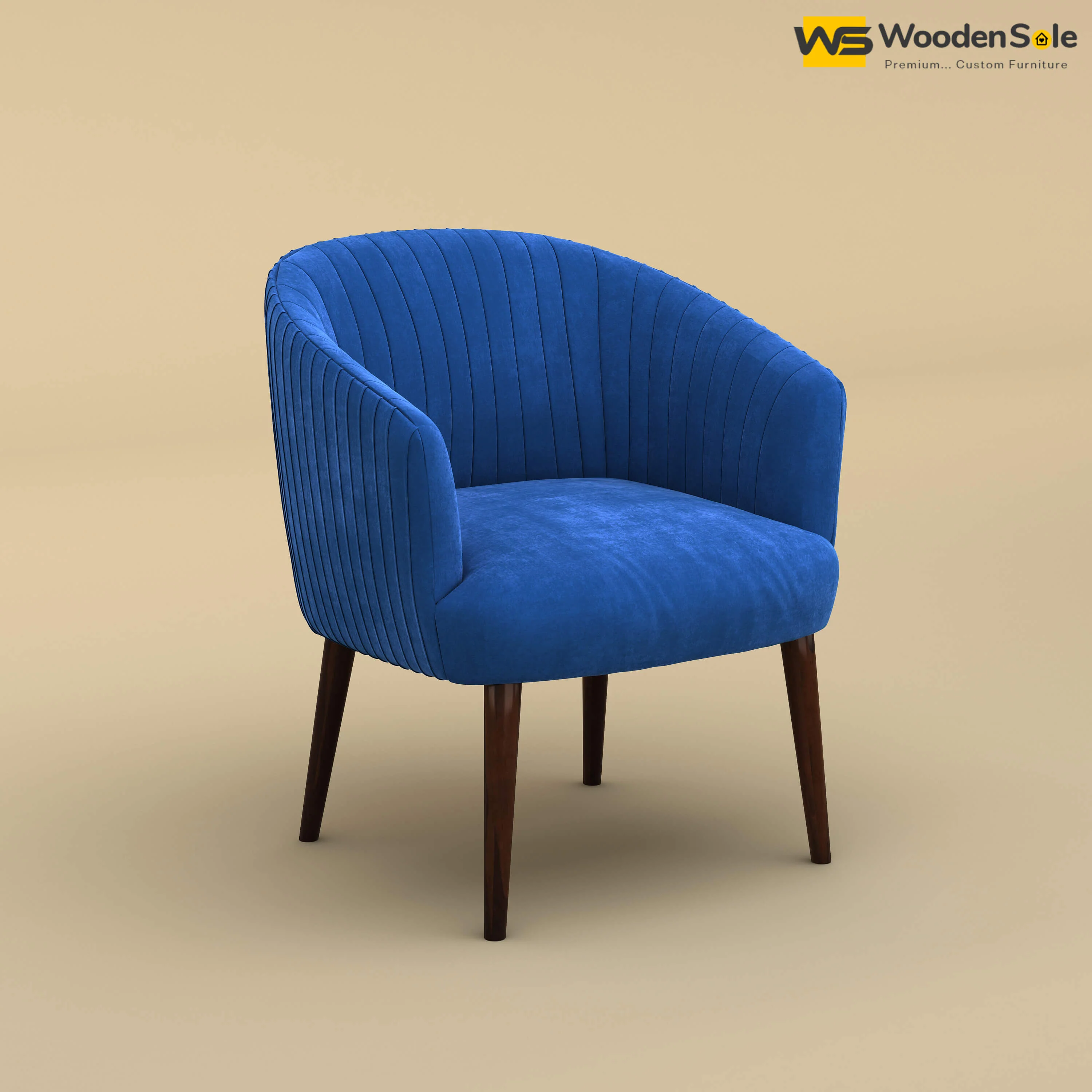 Parker Dining Chair (Velvet, Royal Blue)