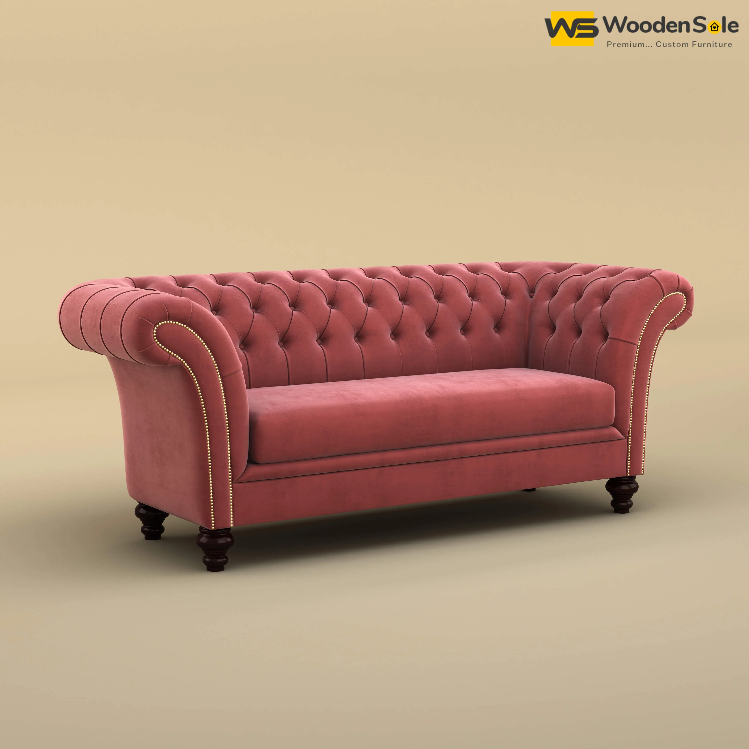 Rolex Loveseat (Velvet, Pink)